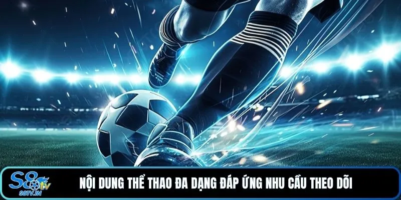 Nội dung thể thao đa dạng đáp ứng nhu cầu theo dõi 